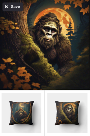 Sasquatch peeking collection